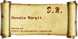 Dovala Margit névjegykártya